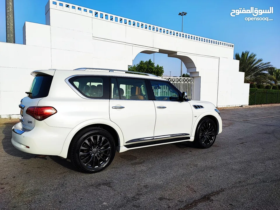 للبيع انفينتيQX80 خليجي الموديل : 2015 فووووول اوبشن المكينة الكبيره