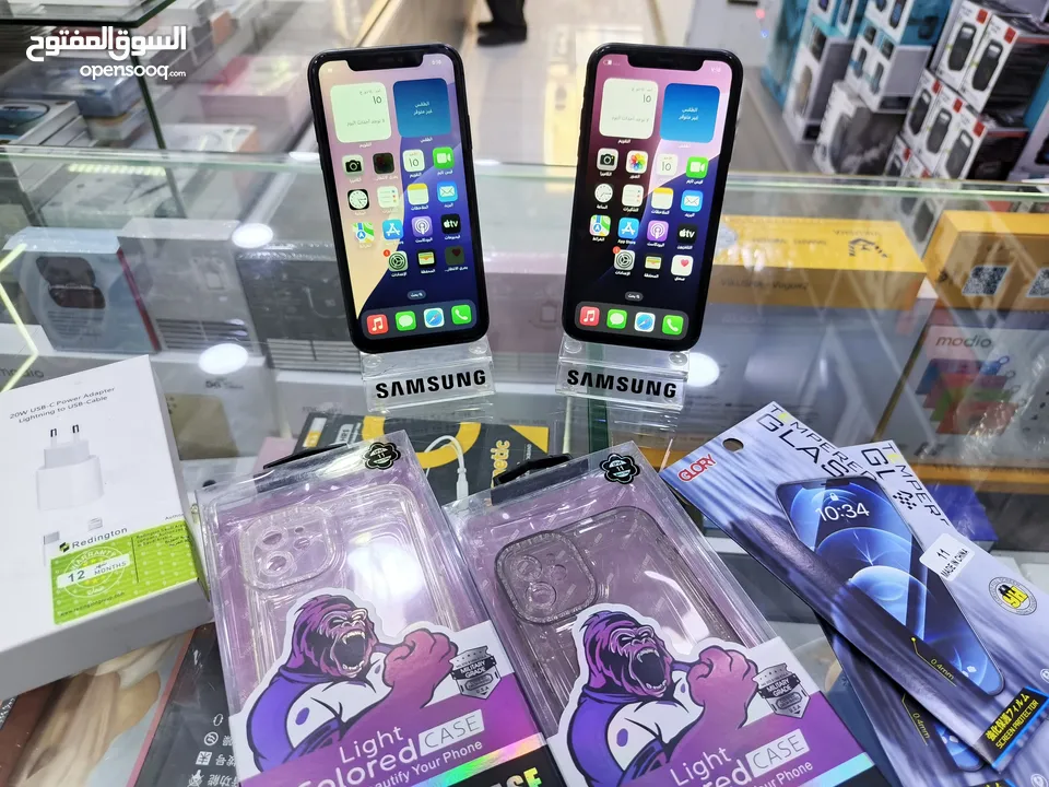 تفاح القوي وصل iphone 11 جيجا 128 بطارية 71 وايضاا 73 مغير شاشة اصلية فقط معه بكج هدية يتوفر توصيل