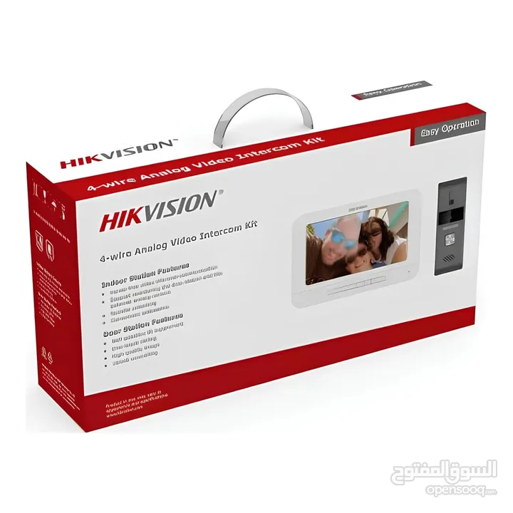 طقم إنتركم تناظري Hikvision DS-KIS202T وDS-KIS203T – أمان متقدم بأسعار تبدأ من 56.99 دينار فقط!