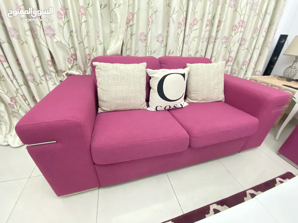 Luxurious Living Room Set (Sofa Set, TV 65inch, Home Theatre & Others items) in Excellent Condition