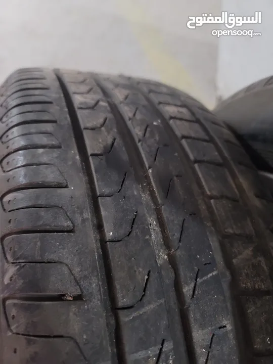 جنط bmw اصلي قياس 17 مع كاوشوك runflat  225 / 55