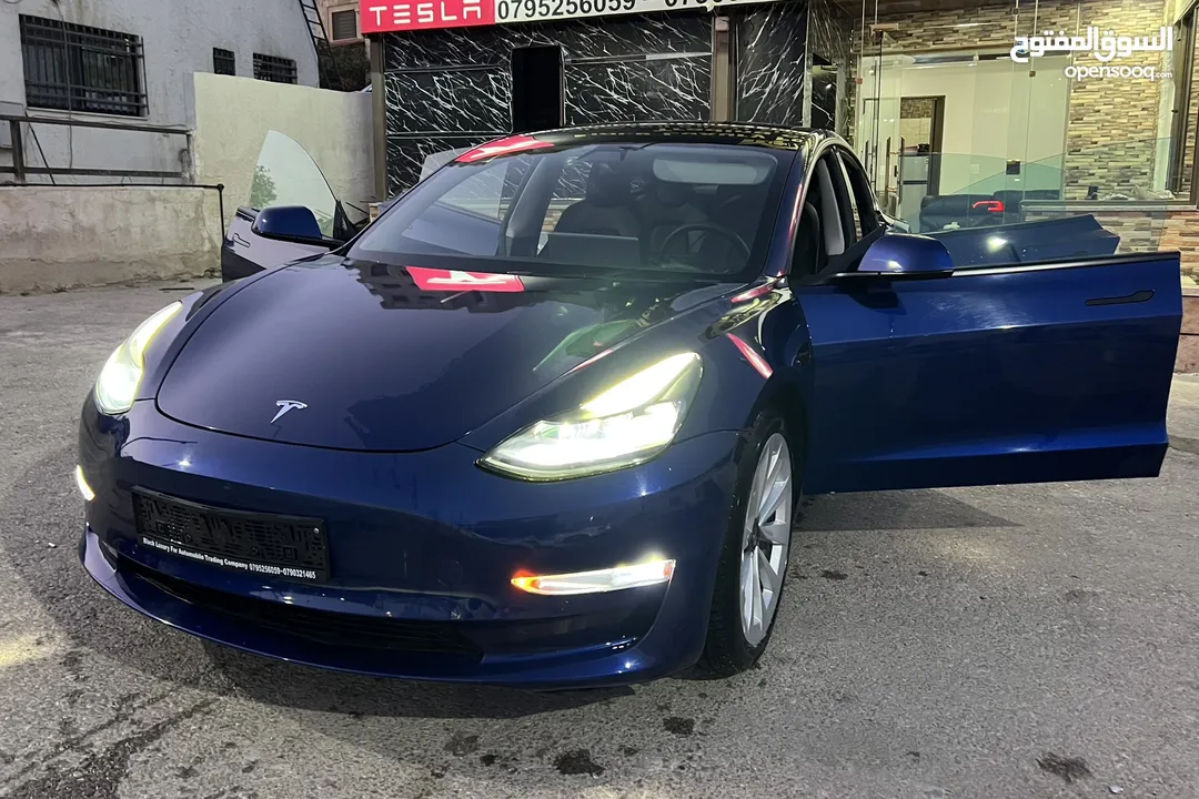 Tesla 3 (Zero) long range dual  اقساط دفعة اولى 15الف واقساط من راسي لراسك motors autscore A