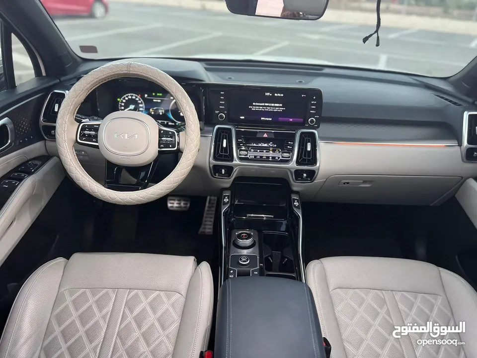 كايا سورينتو 2022 /فل الفل  فتحة سقف بانوراما  2x4 ///240Hp بنزين + كهرباء  ( Haybrid) 1600cc