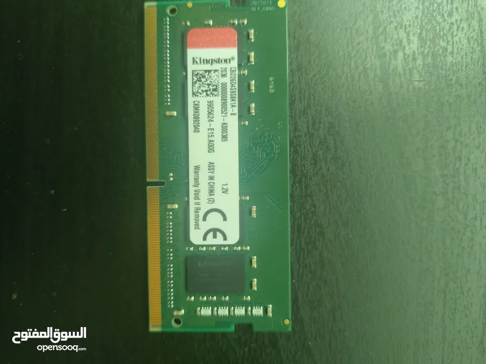 رام لاب توب 8gb ddr4 2666mhz من kingston