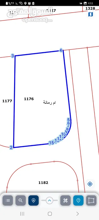 (قطعة أرض للبيع في ام رمانه تبعد عن ابو نصير عشر دقايق )