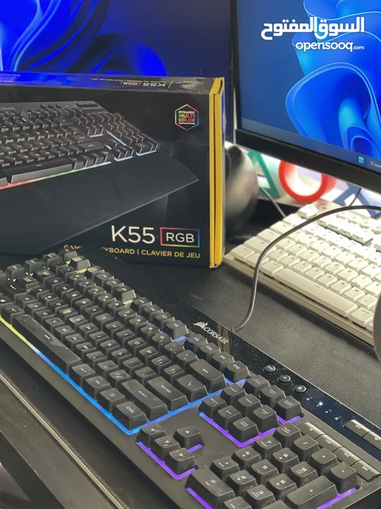 كيبورد كورسير K55  Keyboard Corsair K55