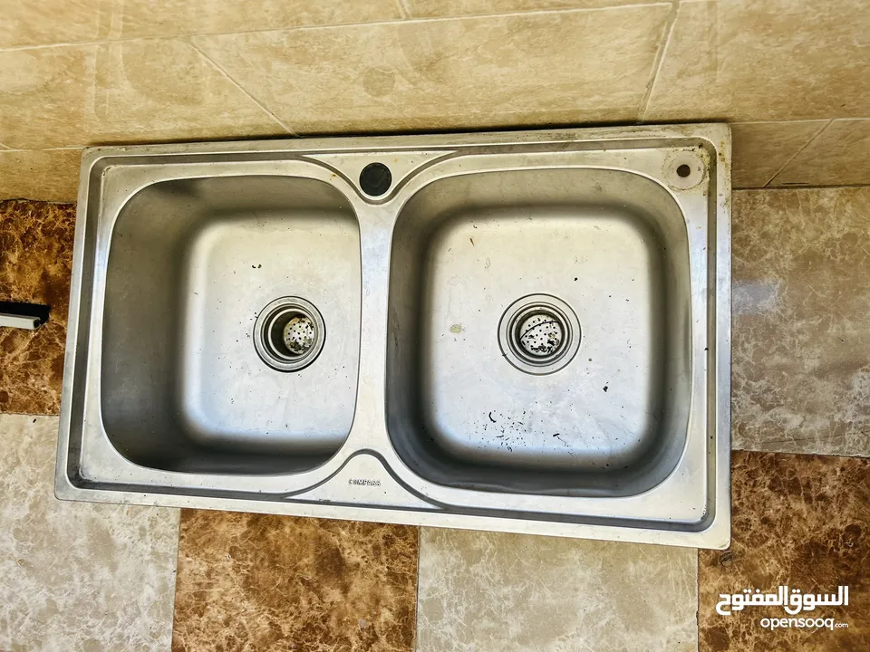مجلى ستيل حوضين نوعية وممتازة للبيع بسعر مغري
