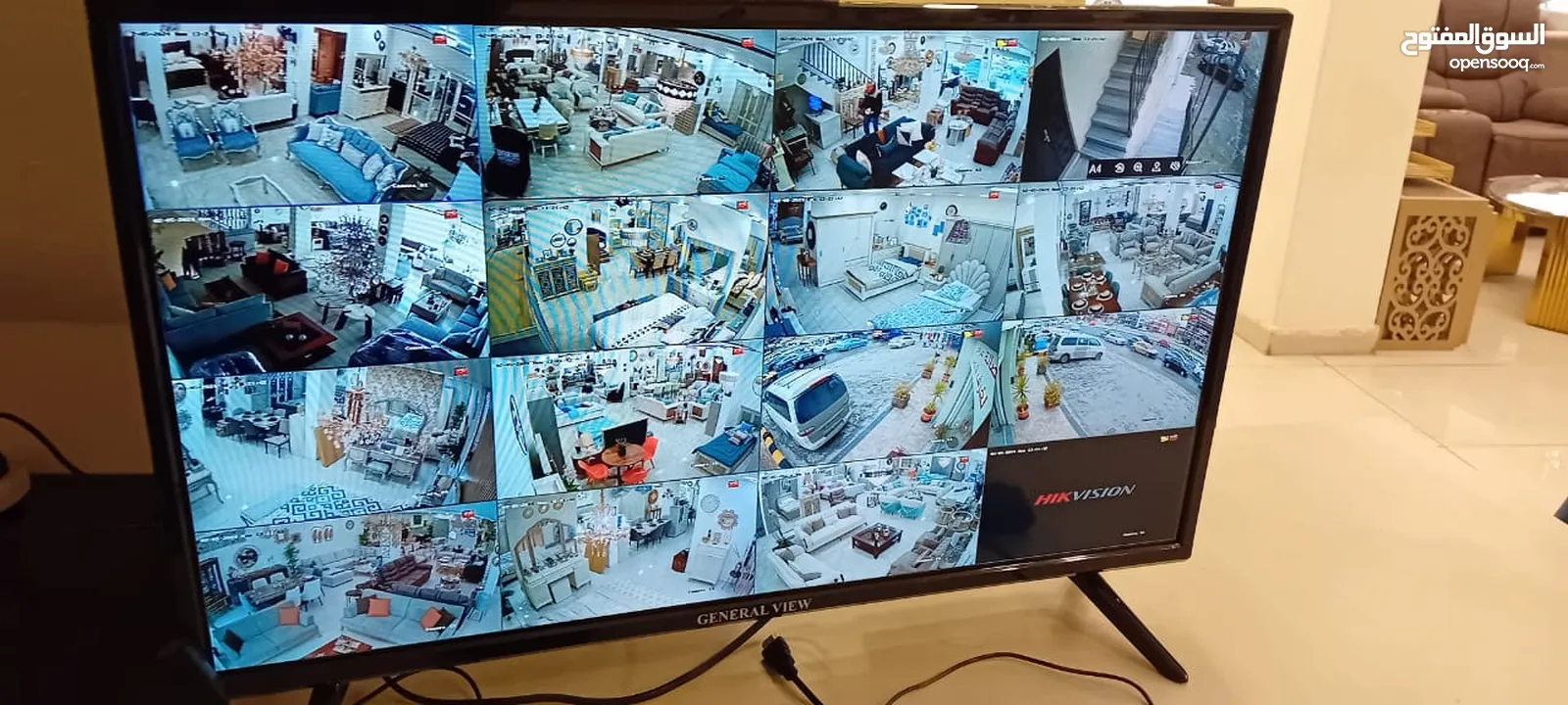 4 كاميرات مراقبه 4 ميجا بيكسل ليلي نهاري  Hikvision اقل سعر بالمملكه وأفضل خدمة VIP