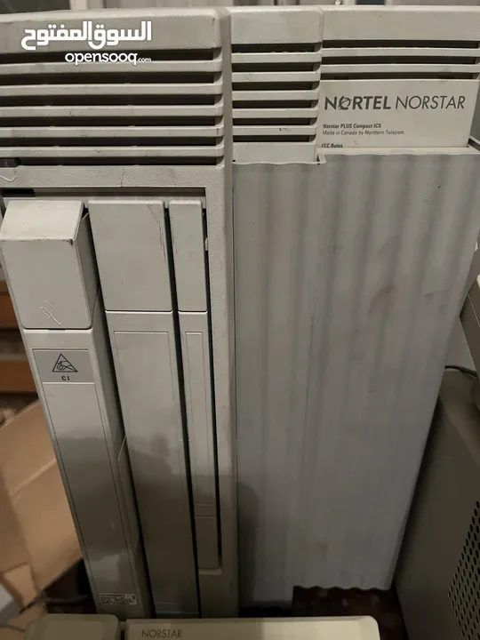 مقسم تلفونات ماركة Nortel Norstar صناعة أمريكية عدد 8 اجهزة مع شاشات بحال الجديد