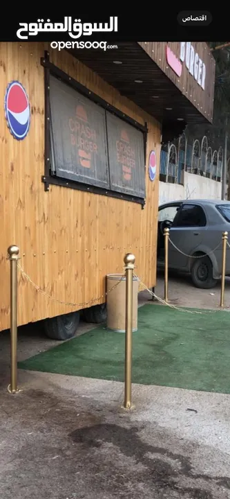 كرفان متنقل قهوة ومطعم  ((Food truk)) بكامل العده