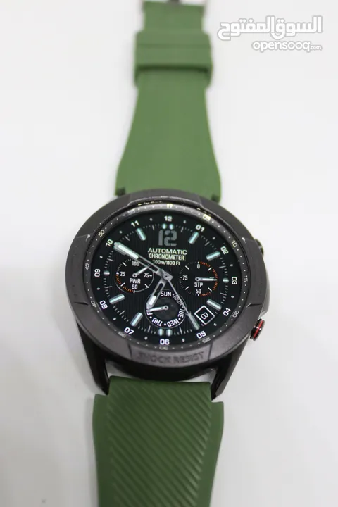 SAMSUNG GALAXY WATCH 3 SIZE 45MM WITH ARMY GREEN RUBBER BAND