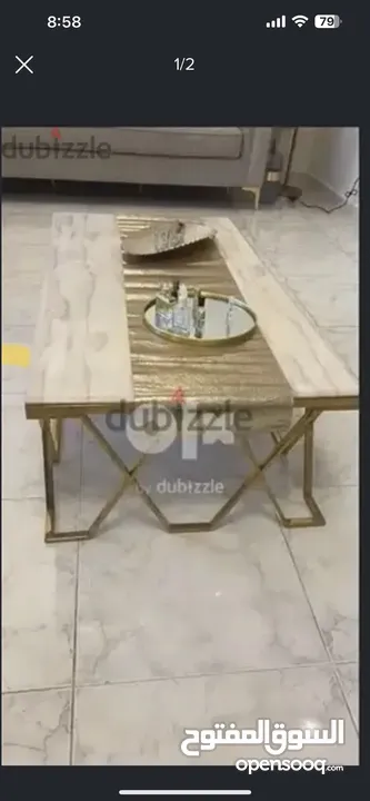 Marble coffee table