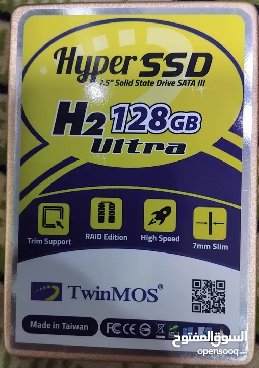 هارد دسك اس اس دي داخلي سريع 128GB TWINMOS H2 ULTRA 3D NAND 20X SPEED DESKTOP - LAPTOP GAMING SSD