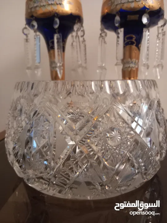 Crystal Egermann كريستال تشيكي ماركة   مزينة بطبقة سميكة من ماء الذهب Egermann