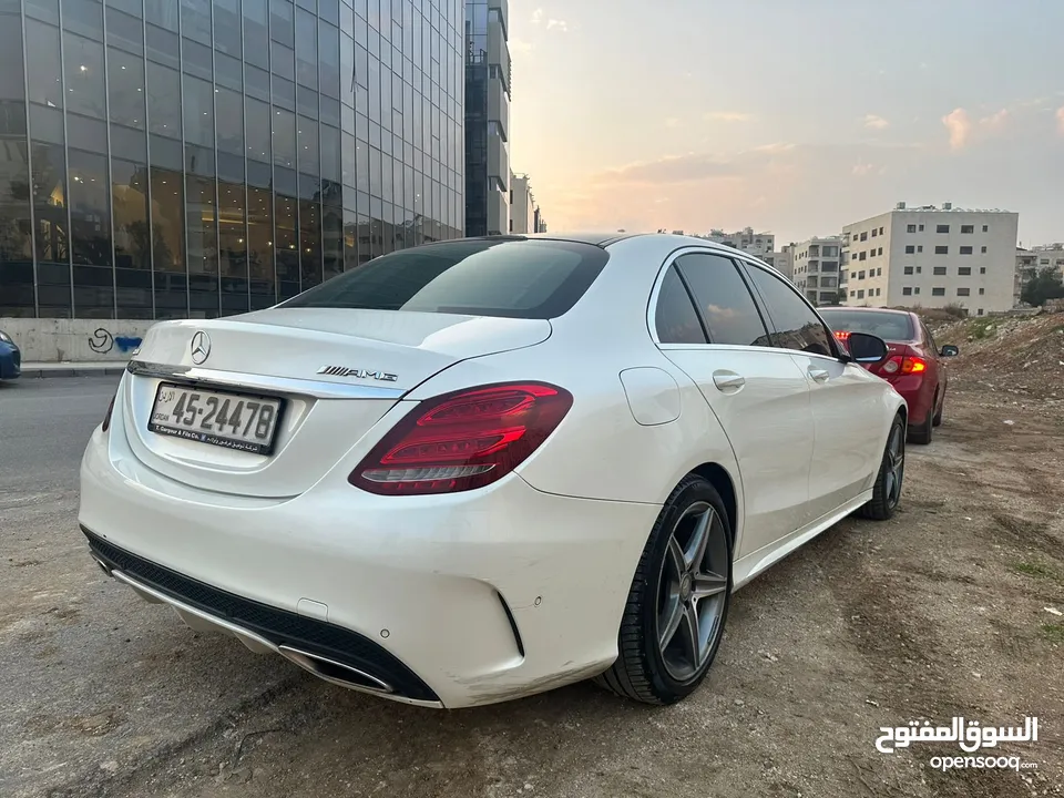 مرسيدس C 200 AMG للبيع كاش او اقساط بحالة الوكالة موديل 2015 محدثة 2020