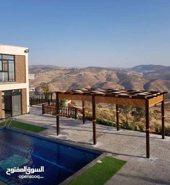 شالية - جرش ب اطلالة سد الملك طلال