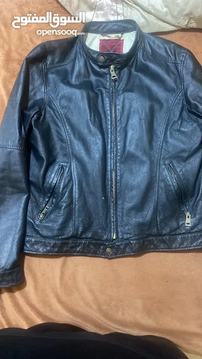 جاكيت جلد بايكر قابل للتفاوض river island leather jacket