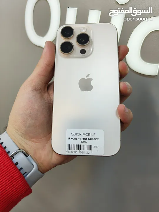 IPHONE 16 PRO ( 128GB ) USED /// ايفون 16 برو ذاكرة 128 مستعمل وكاله
