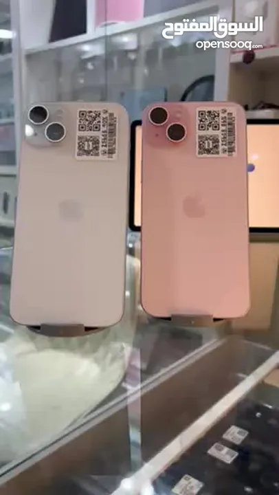 ‏iPhone 15 Plus 256GB / Pink & Blue  وارد شرق أوسط مدخل خط بطاريات بين 86‎%‎ - 90%