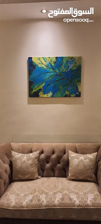 لوحه فنيه كانفاس مرسومه باليد