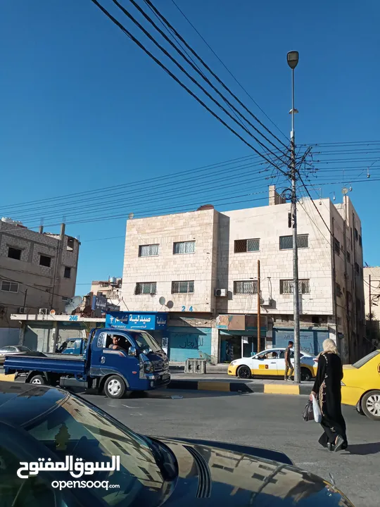 ثلاثة محلات تجارية للإيجار بدون خلو في موقع مميز في الزرقاء السوق التجاري قرب دوار معصوم شارع رئيسي