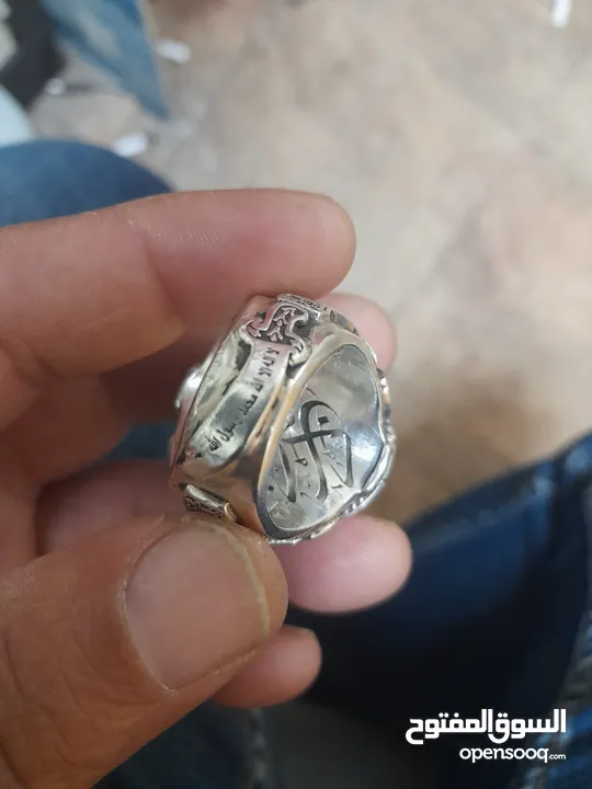 خاتم فضه شغل يدوي يراني