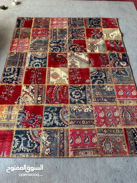 renew antique Persian carpet