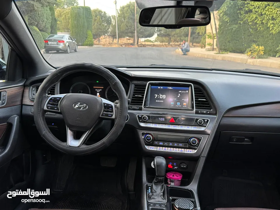 Hyundai sonata 2018  هيونداي سوناتا 2018 limited  فل كامل اعلى صنف جميع الإضافات  فحص كامل كرت ابيض