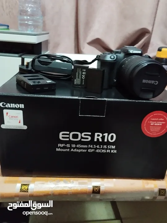 كاميرا كانون r10 مع عدسه 24-105-قابل للتخفيط