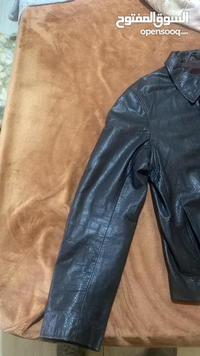 جاكيت جلد hidesign leather jacket