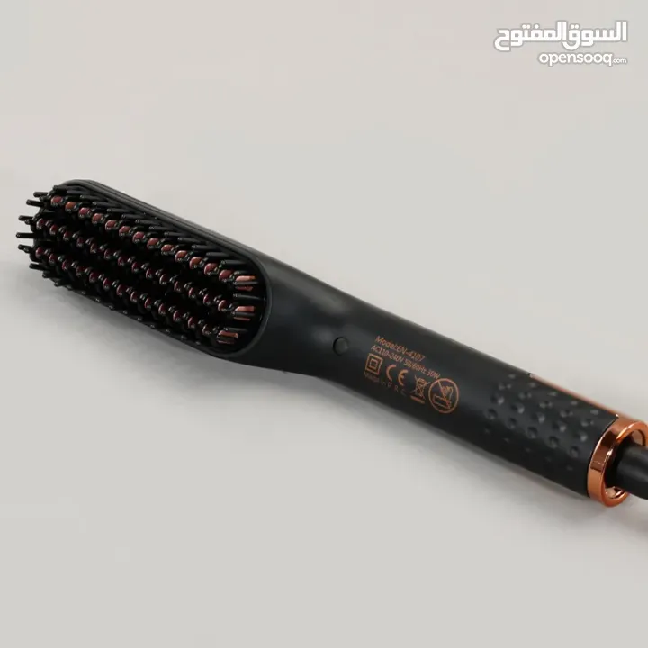 مشط اللحيه الحراري فرشاه شعر الراس و اللحية فرشاة مشك حراري تمليس لحية مع زيت مقوي الشعر