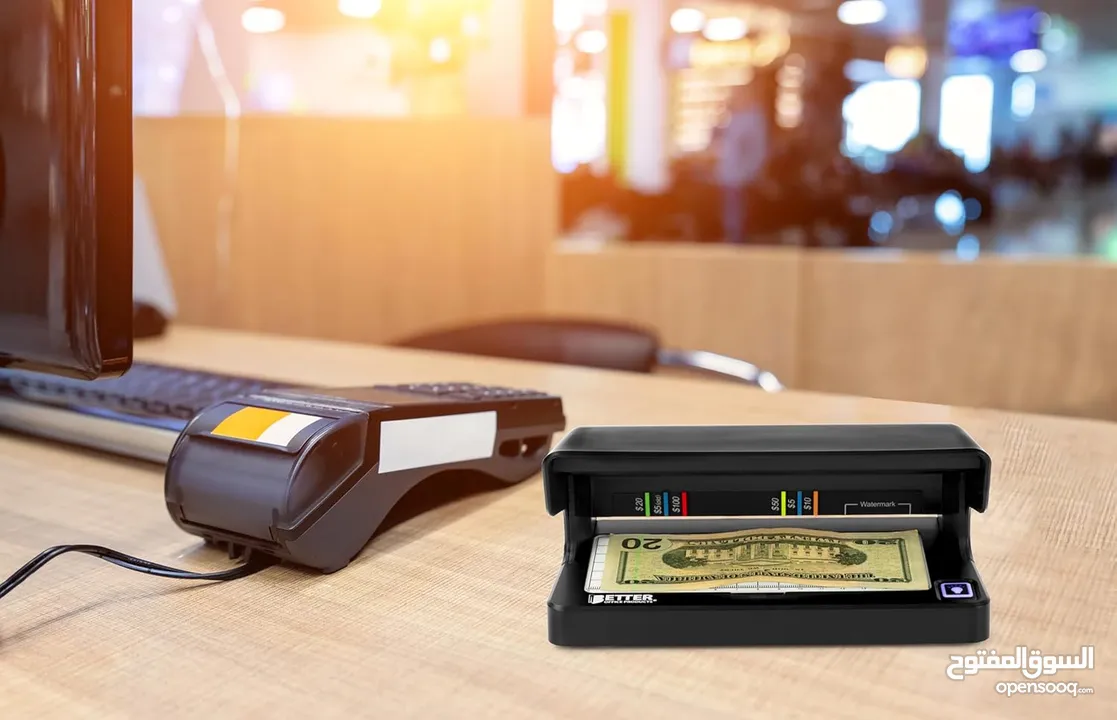 فاحص عملة (كاشف عملة ) UV Counterfeit Money Detector