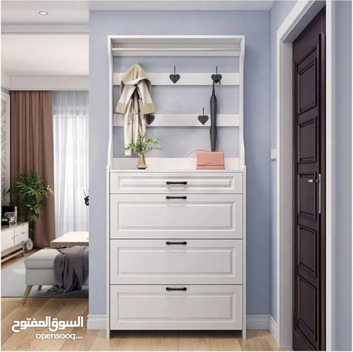 الخزانة العملاقة متعددة الاستخدام – ارتفاع 220 سم  إذا بدك ترتّب بيتك بأسلوب راقي وذكي... هاي الخ