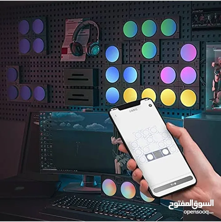 Lifesmart Cololight MIX KIT (3 قطع) ، مصابيح LED RGB ، يدعم نظام التشغيل iOS و Android ، اتصال WIFI