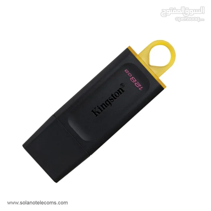 FLASH USB3.2 KINGSTON DATA TRAVELER 128GB فلاشة ميموري 128 جيجا  لتخزين معلوماتك بامان