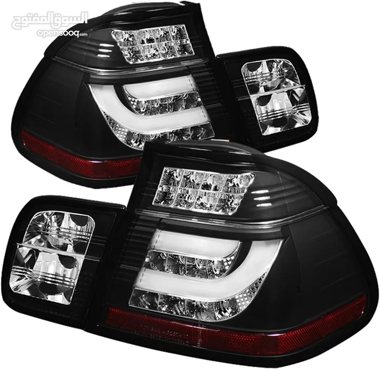 ‏  New Lights BMW 2003/04 E46 Sedan طقم اضاءة امامي، خلفي، كشافات، جديد.  BMW E46