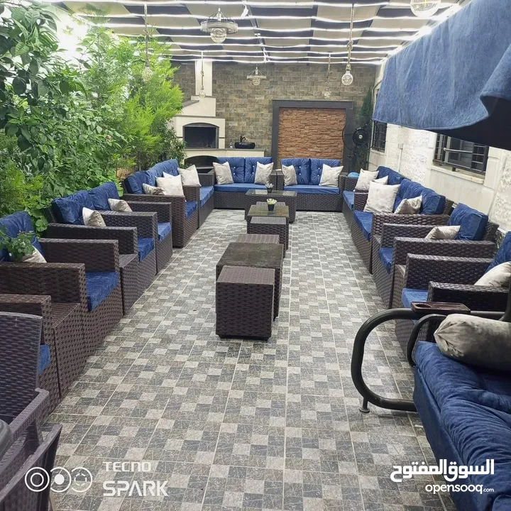 أحدث وأجمل اطقم رتان وخيزران واثاث المعدنيه والمرجيح ودكورات