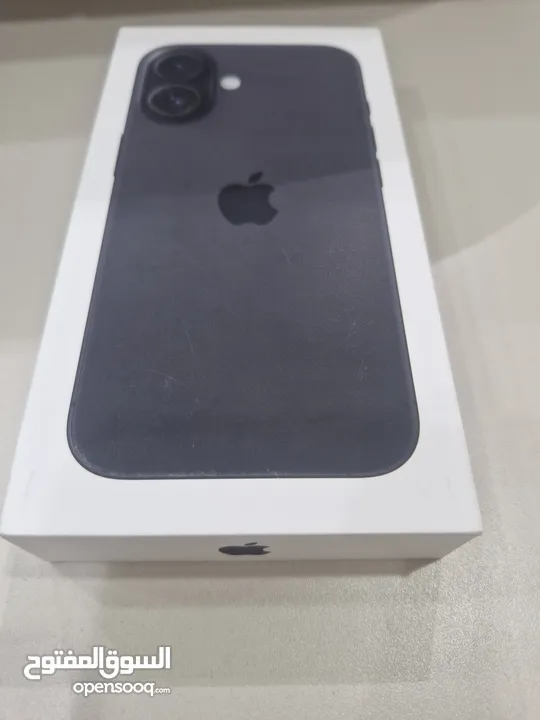 IPHONE 16  NEW 128G BLACK  BOX NOT OPENED ايفون 16اسود سعة 128جيجا جديد ولم يفتح العلبة