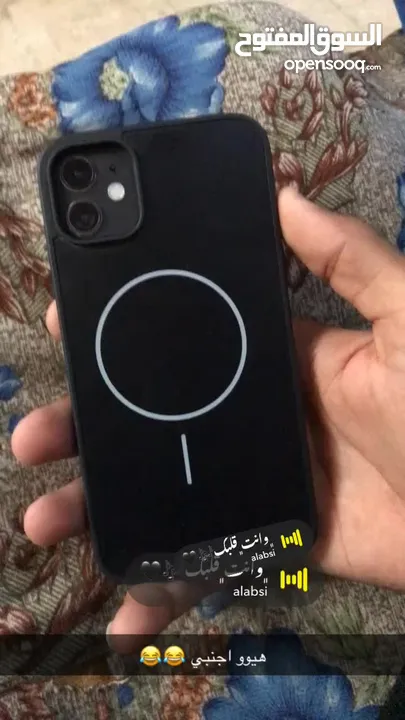 ايفون 11 عادي 256 جيجا بطارية اصلية 77 للبدل ع 12برو