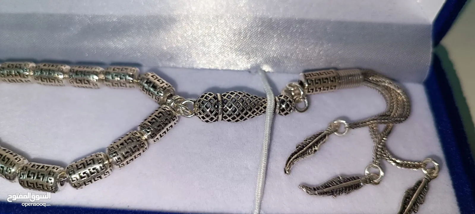 سبحة فضة ملكية / تحفة فنية تليق بيدك