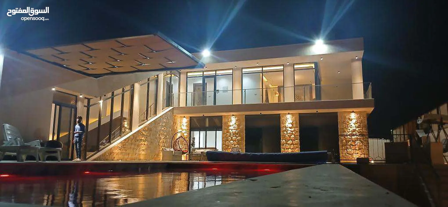 استمتع بالفخامة والراحة في قلب الشمال الأردني Rexus Villa للإيجار اليومي اسعار خاصة للفترات الكبيرة