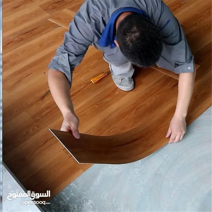 العرض الاقوى والافضل ارضيات باركيت سهلةالتركيب ملصق الأرضية  5 متر مربع كل كرتونة 36 قطع
