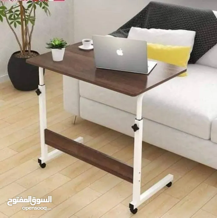 طاولة لابتوب متعددة الاستخدامات قابلة للتعديل /عجلات متحركة قابلة للتثبيت
