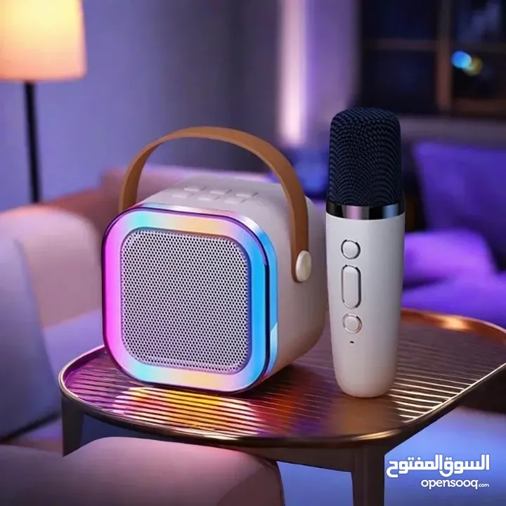 الة كاريوكي صغيرةمع 2 ميكروفون لاسلكي    مكبر صوت نقي جدا وبأقل الأسعار