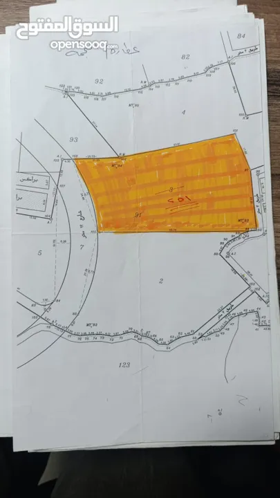 متوفر قطعة ارض في منطقة عطارة مساحة 2.8دونم