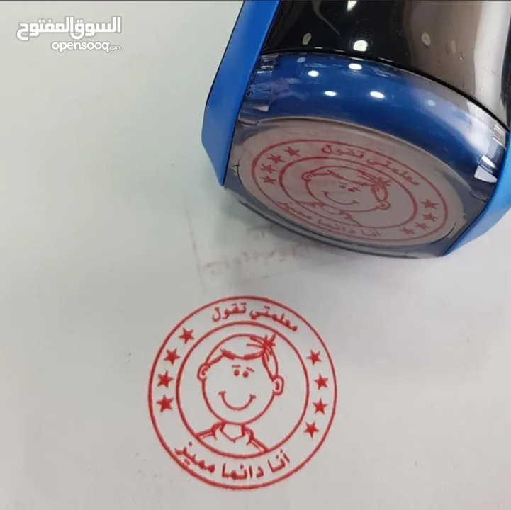 أختام ختم بعدة أشكال وألوان ، يجهز الطلب فوري ، يتوفر لدينا توصيل سريع (دائري جيب مستطيل مربع )