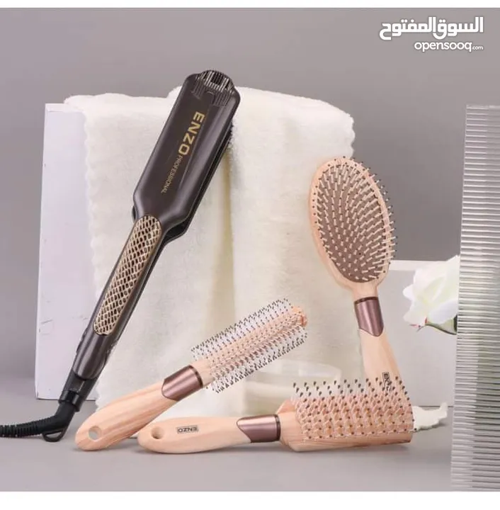 ستريت شعر 1280 درجة من شركة اينزو الايطالية   مع 3 فراشي للشعر مجانية مع كل ستريت