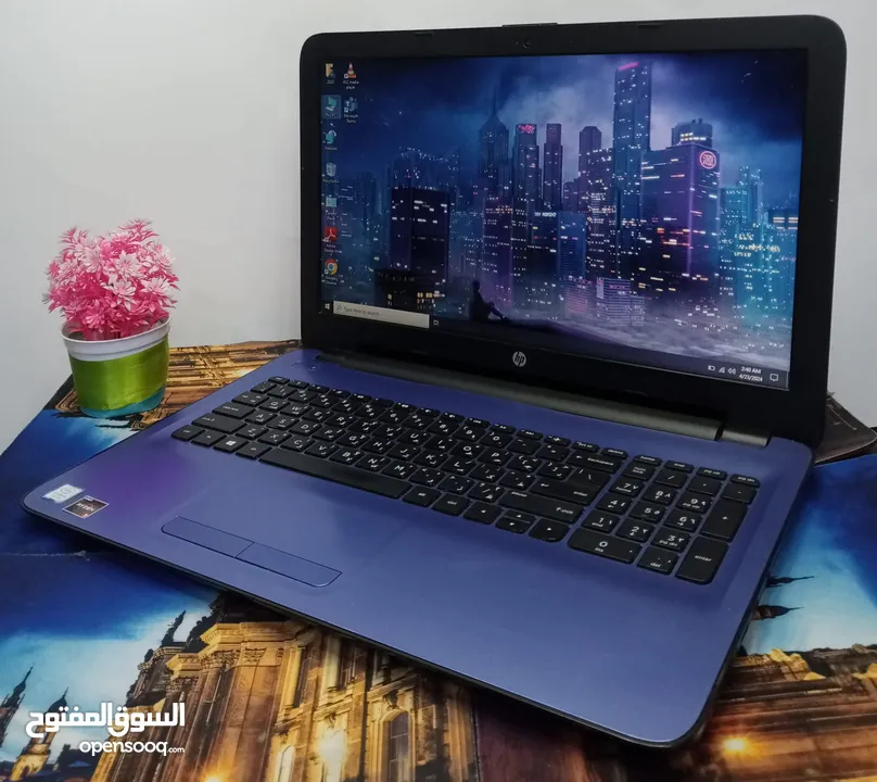 Laptop hp بطارية ممتازة تربل