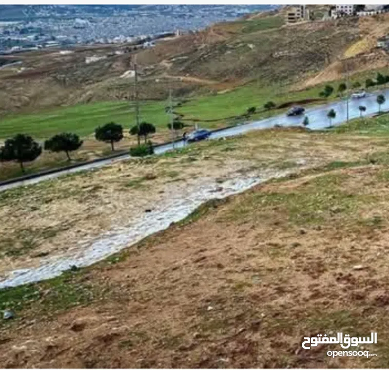 قطعه ارض مميزة بطلتها فوق شارع الاردن