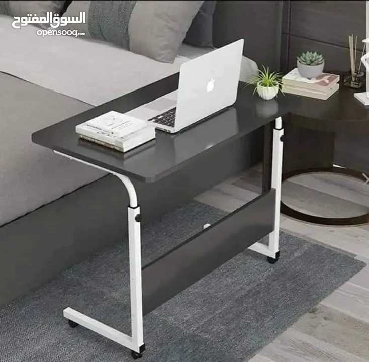 طاولة لابتوب متعددة الاستخدامات قابلة للتعديل /عجلات متحركة قابلة للتثبيت